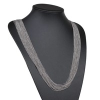 Damen Halskette - silver