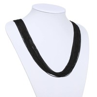 Damen Halskette - black