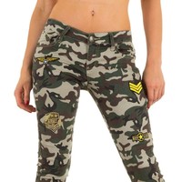 Damen Jeans von Miss Rj - armygrey