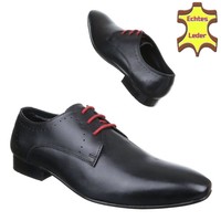 Herren Business Schuhe - Black Leather