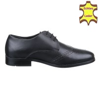 Herren Business Schuhe - Black Leather