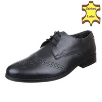 Herren Business Schuhe - Black Leather