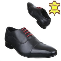 Herren Business Schuhe - Black Leather