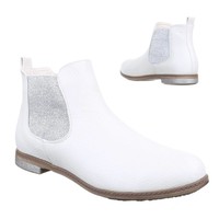 Damen+Stiefeletten+-+white
