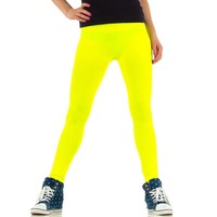 Damen Leggings von Best Fashion Gr. one size - neonyellow