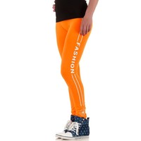 Damen Leggings von Best Fashion Gr. one size - neonorange