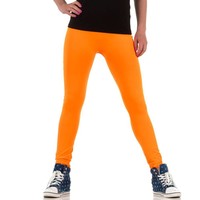 Dames legging van Best Fashion Gr. one size - neon oranje