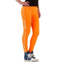 Dames legging van Best Fashion Gr. one size - neon oranje