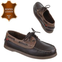 Herren Leder Mokassin - baiabrown
