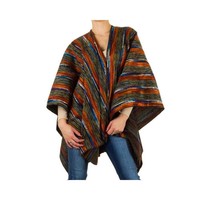 Damen Poncho one size - multi