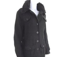 Lange Jacke mit Knopfverschluss