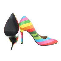 Damen Pumps - Regenbogen