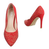 Damen High Heels - red