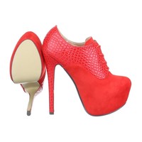 Damen Stiletto - rot