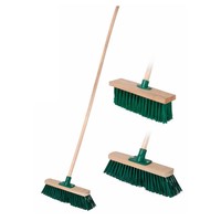 Bezem met houten steel 120 cm