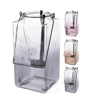 Laterne aus Glas mit Griff