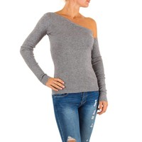 Damen Pullover von Moewy Gr. one size - grey