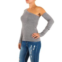 Damen Pullover von Moewy Gr. one size - grey
