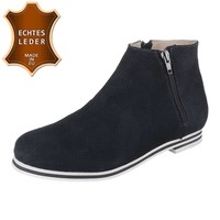 Damen Leder Stiefeletten - grey
