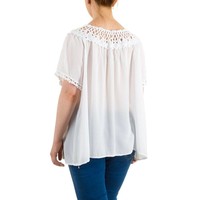 Damen Bluse Gr. one size - white