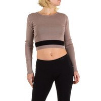 Damen Pullover Gr. one size - beige