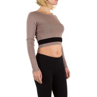 Damen Pullover Gr. one size - beige