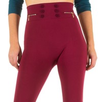 Damen Leggings von Best Fashion Gr. one size - wine