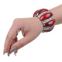 %0ADamen Armband - red