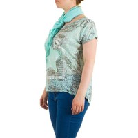 Damen Bluse Gr. one size - turkis