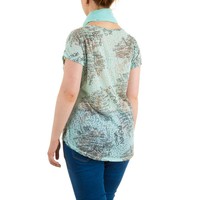 Damen Bluse Gr. one size - turkis