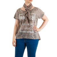Damen Bluse Gr. one size - brown