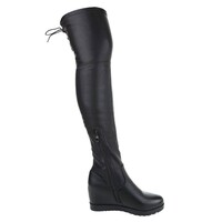 Damen Overknee Stiefel - black