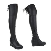 Damen Overknee Stiefel - black