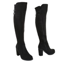 Damen Overknee Stiefel - black