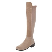 Damen Overknee Stiefel - khaki
