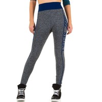 Damen Leggings von Best Fashion Gr. one size - blue