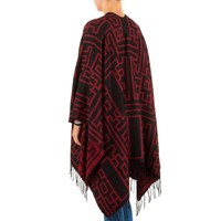 Dames Poncho van Best Fashion Gr. one size - bordeaux