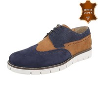 Leder Herren Freizeitschuhe von COOLWALK - navytan