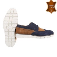 Leder Herren Freizeitschuhe von COOLWALK - navytan