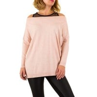 Damen Pullover von Moewy Gr. one size - rose