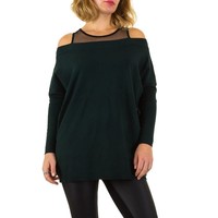 Dames Sweater van Moewy Gr. één maat -groen