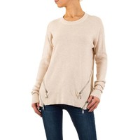 Damen Pullover von Moewy Gr. one size - cream