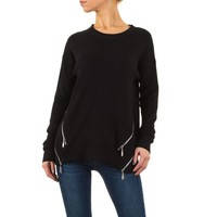 Damen Pullover von Moewy Gr. one size - black