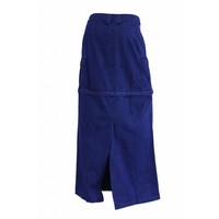 Dames lange spijkerrok donker-blauw