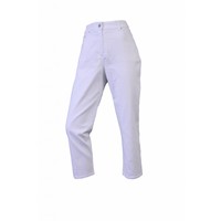 Dames broek regular fit met stretch wit