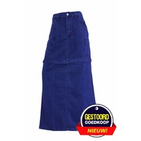 Dames lange spijkerrok donker-blauw