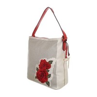 Damen Schultertasche-pewted