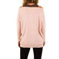 Damen Pullover von Moewy Gr. one size - rose