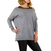 Damen Pullover von Moewy Gr. one size - grey