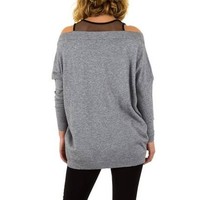 Damen Pullover von Moewy Gr. one size - grey
